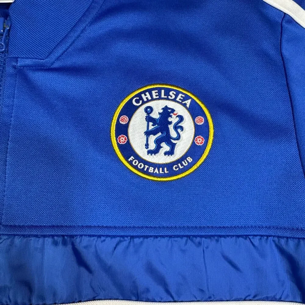 ADIDAS Chelsea FC 2013 Blue Track Jacket Sz L Mens Zip‎ Up Preowned